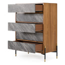 Volcanic Slate 5-Drawer Chest | OROA Modern Metcalf | Oroatrade.com