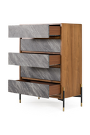 Volcanic Slate 5-Drawer Chest | OROA Modern Metcalf | Oroatrade.com