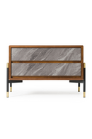 Volcanic Slate 2-Drawer Nightstand | OROA Modern Metcalf | Oroatrade.com