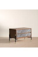 Volcanic Slate 2-Drawer Nightstand | OROA Modern Metcalf | Oroatrade.com