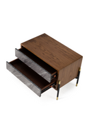 Volcanic Slate 2-Drawer Nightstand | OROA Modern Metcalf | Oroatrade.com