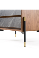Volcanic Slate 2-Drawer Nightstand | OROA Modern Metcalf | Oroatrade.com