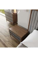 Volcanic Slate 2-Drawer Nightstand | OROA Modern Metcalf | Oroatrade.com