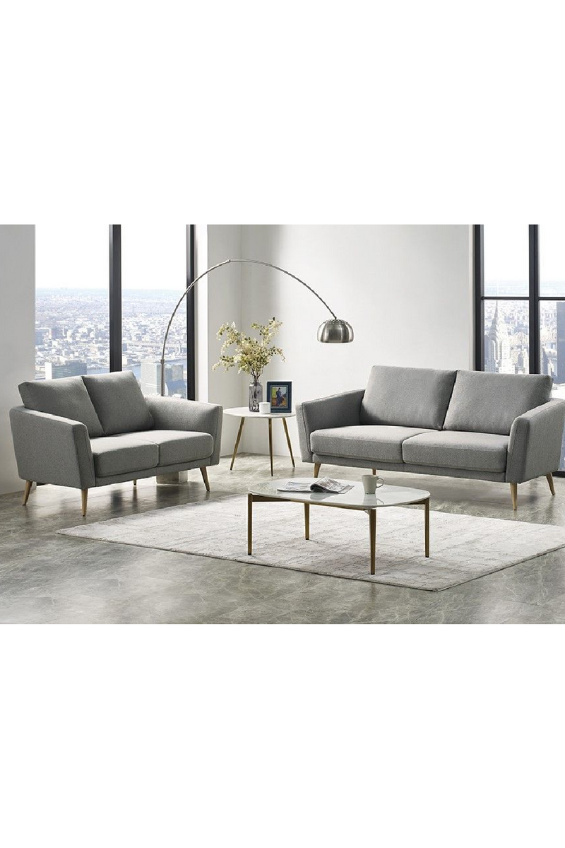 Gray Fabric Loveseat | OROA Modern Benham | Oroatrade.com