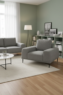 Gray Fabric Accent Chair | OROA Modern Fonda | Oroatrade.com