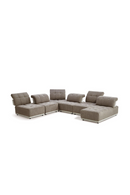 Brown Tufted Modular Sectional Sofa | OROA Modern Ekron | Oroatrade.com