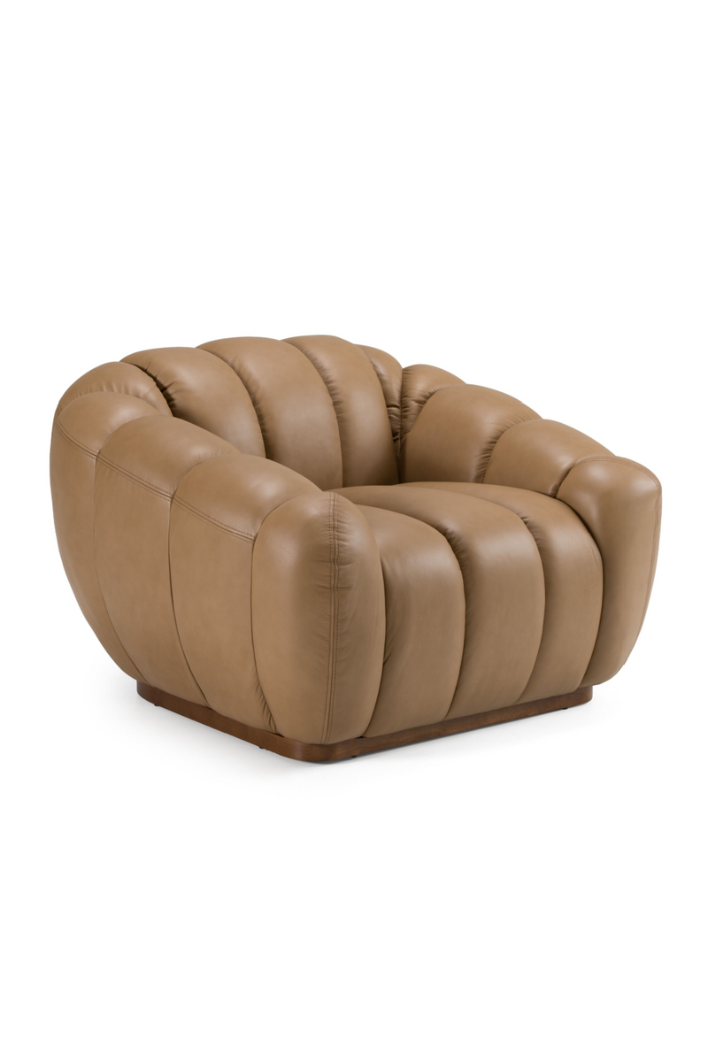 Tan Leather Lounge Chair | OROA Modern Ekwok | Oroatrade.com