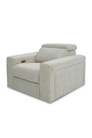 Beige Power Recliner Lounge Chair | OROA Modern Gering | Oroatrade.com