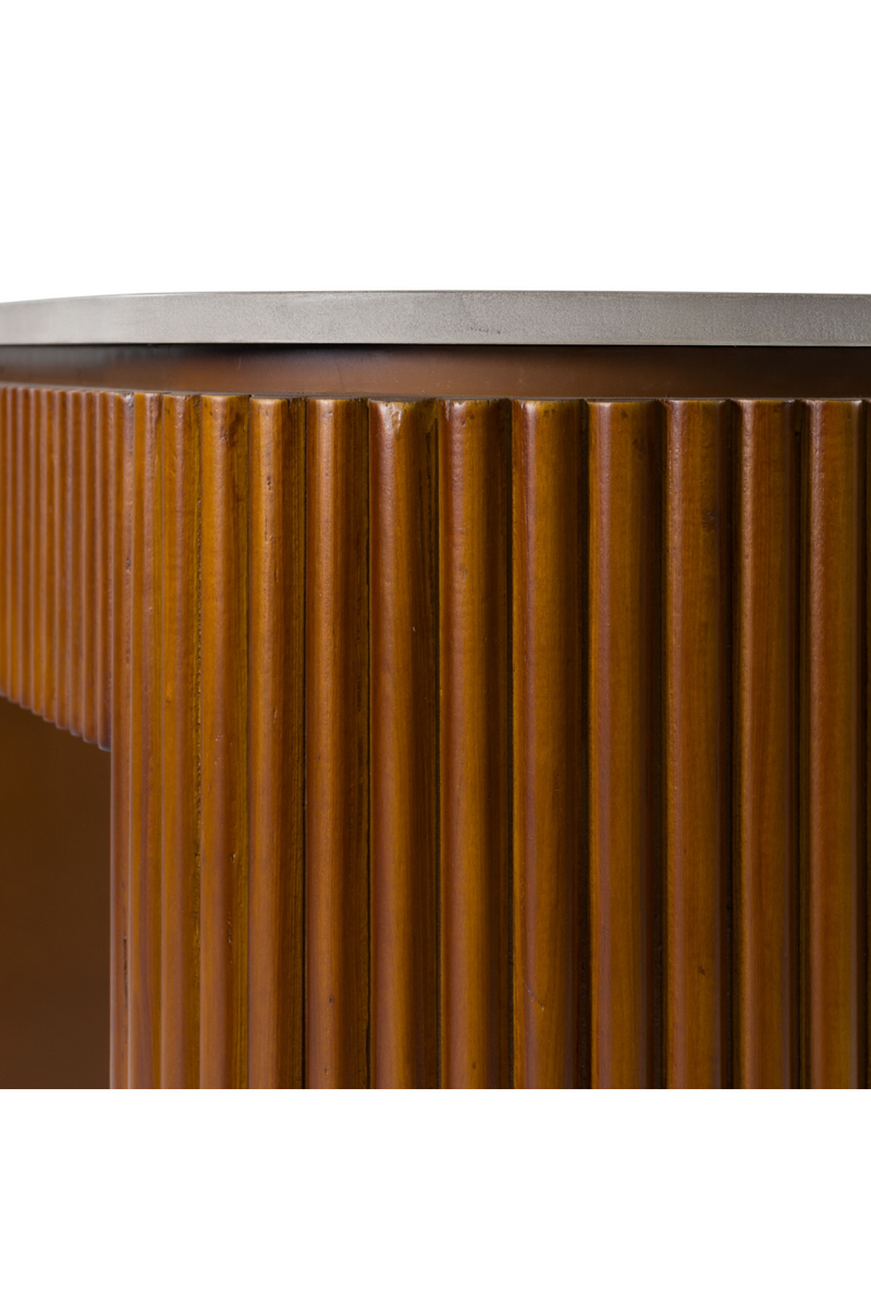 Fluted Wood Base Console Table | OROA Modern Duncan | Oroatrade.com