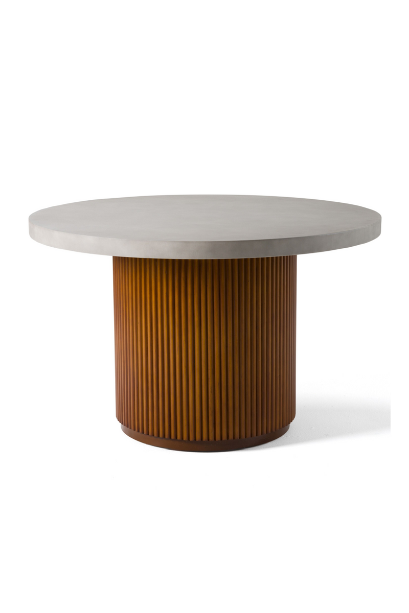 Fluted Wood Base Dining Table | OROA Modern Duncan | Oroatrade.com