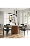 Fluted Wood Base Dining Table | OROA Modern Duncan | Oroatrade.com