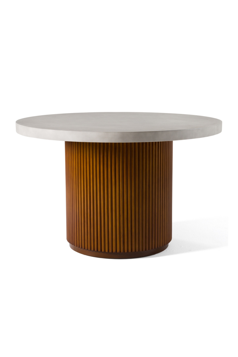 Fluted Wood Base Dining Table | OROA Modern Duncan | Oroatrade.com