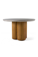 Walnut Base Round Dining Table | OROA Modern Bateman | Oroatrade.com