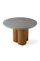 Walnut Base Round Dining Table | OROA Modern Bateman | Oroatrade.com