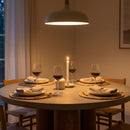 Walnut Base Round Dining Table | OROA Modern Bateman