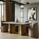 Walnut Base Rectangular Dining Table | OROA Modern Bateman
