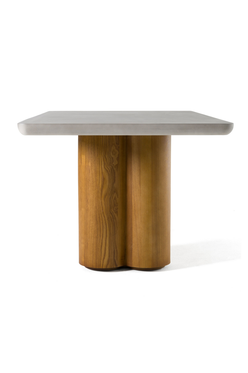 Walnut Base Rectangular Dining Table | OROA Modern Bateman | Oroatrade.com