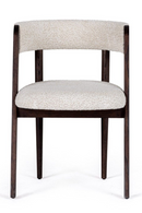 Rounded-Back Walnut Dining Chairs (2) | OROA Modern Vegas | Oroatrade.com