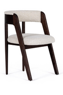 Rounded-Back Walnut Dining Chairs (2) | OROA Modern Vegas | Oroatrade.com