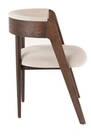 Rounded-Back Walnut Dining Chairs (2) | OROA Modern Vegas | Oroatrade.com