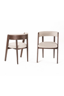 Rounded-Back Walnut Dining Chairs (2) | OROA Modern Vegas | Oroatrade.com