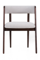 Rounded-Back Walnut Dining Chairs (2) | OROA Modern Vegas | Oroatrade.com