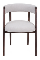 Rounded-Back Walnut Dining Chairs (2) | OROA Modern Vegas | Oroatrade.com