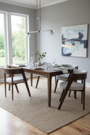 Rounded-Back Walnut Dining Chairs (2) | OROA Modern Vegas | Oroatrade.com