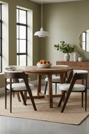 Rounded-Back Walnut Dining Chairs (2) | OROA Modern Vegas | Oroatrade.com