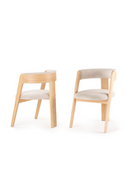 Wood Framed Curve Dining Chairs (2) | OROA Modern Washington | Oroatrade.com
