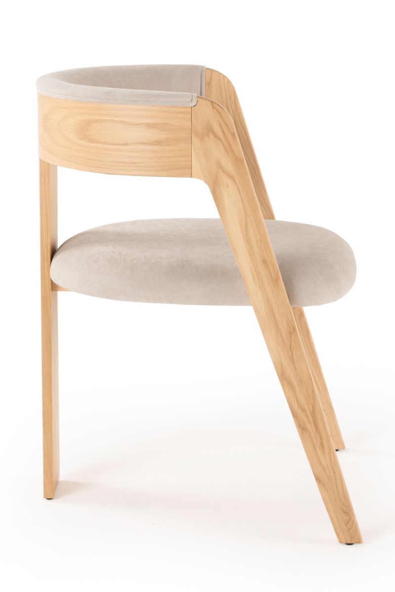 Wood Framed Curve Dining Chairs (2) | OROA Modern Washington | Oroatrade.com