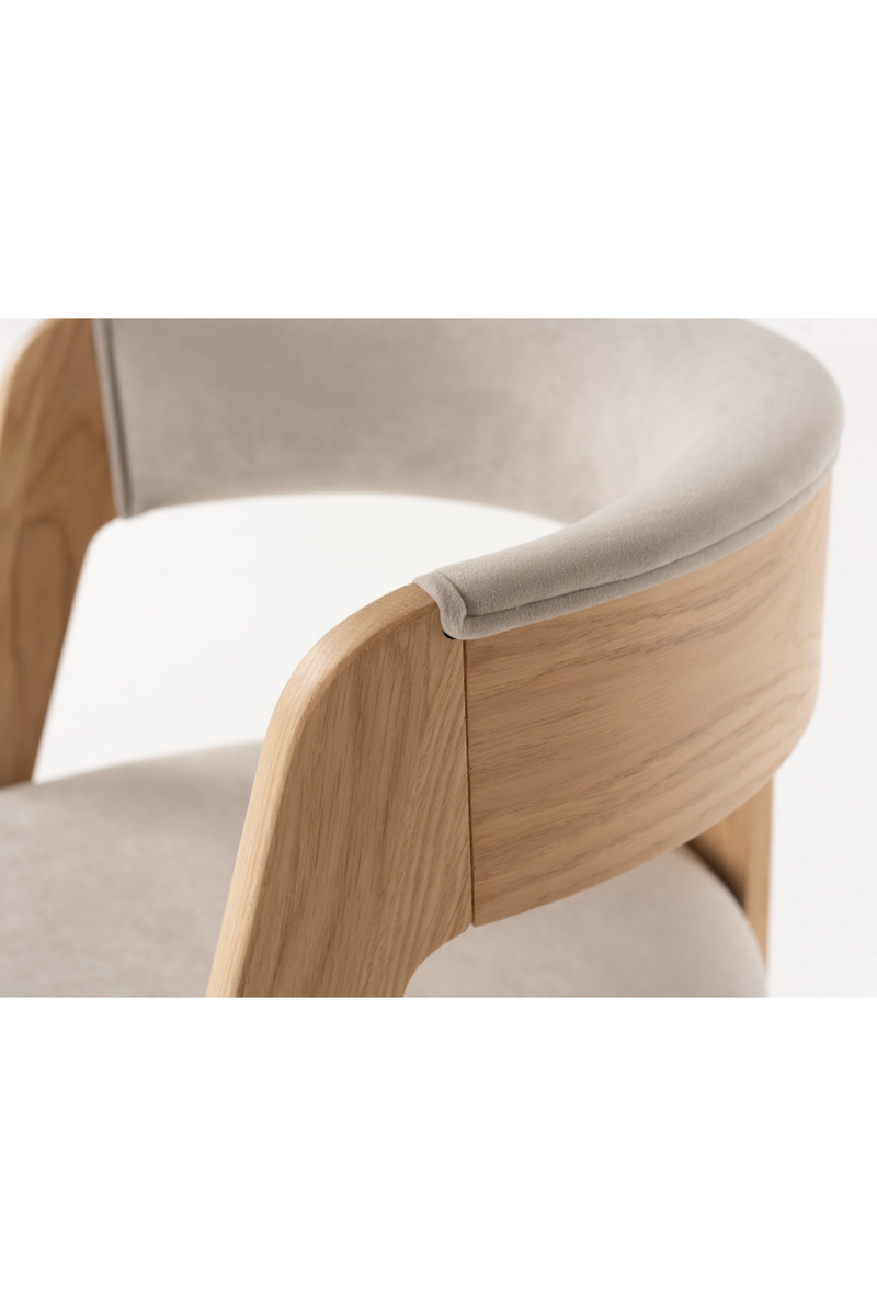Wood Framed Curve Dining Chairs (2) | OROA Modern Washington | Oroatrade.com