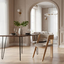 Wood Framed Curve Dining Chairs (2) | OROA Modern Washington