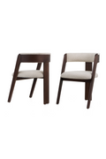 Wood Framed Curve Dining Chairs (2) | OROA Modern Washington | Oroatrade.com