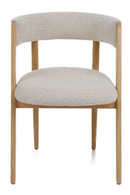 Rounded-Back Walnut Dining Chairs (2) | OROA Modern Vegas | Oroatrade.com