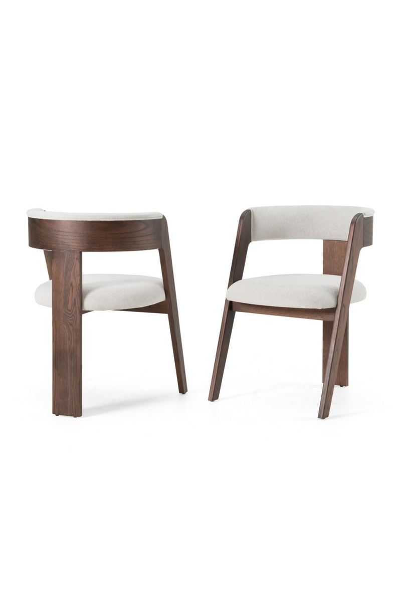 Wood Framed Curve Dining Chairs (2) | OROA Modern Washington | Oroatrade.com