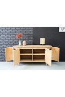 Oak 4-Door Oval Sideboard | OROA Modern Miami