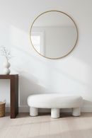 White Upholstered Bench | Modern Gaynes | Oroatrade.com