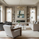 Oak-Framed Beige Accent Chair | OROA Modern Marchland