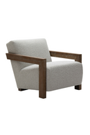 Oak-Framed Beige Accent Chair | OROA Modern Marchland | Oroatrade.com