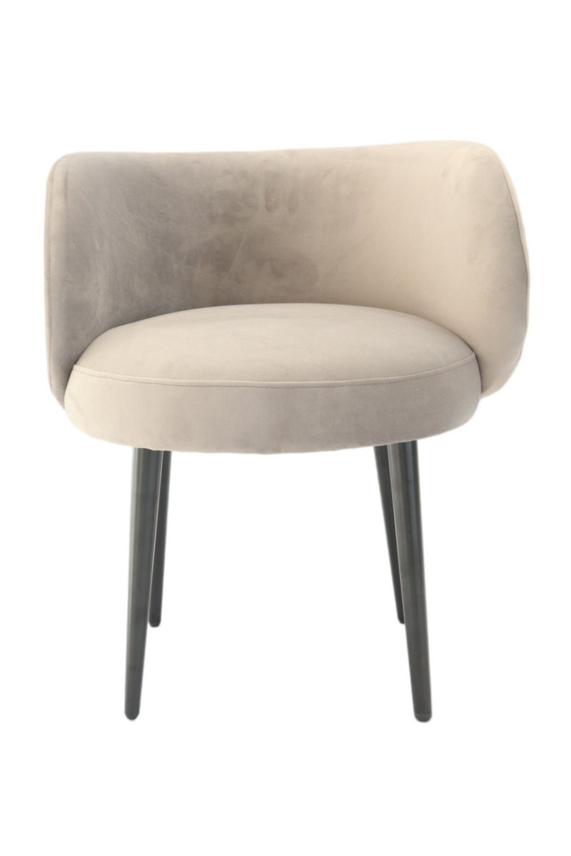Gray Velvet Pleated-Back Accent Chair | OROA Modern | Oroatrade.com