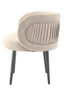 Gray Velvet Pleated-Back Accent Chair | OROA Modern | Oroatrade.com
