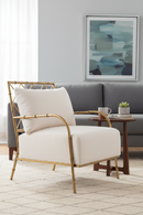 Velvet Padded Accent Chair | OROA Modern Ignacio | Oroatrade.com