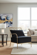 Velvet Padded Accent Chair | OROA Modern Ignacio | Oroatrade.com