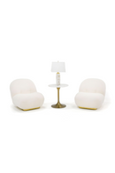 White Sherpa Accent Chair | OROA Modern Crestone | Oroatrade.com