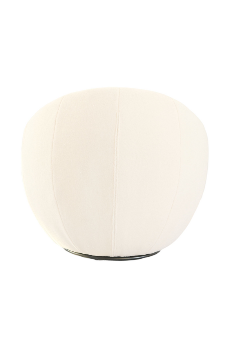 White Round Swivel Accent Chair | OROA Modern Gypsum | Oroatrade.com