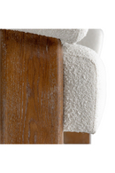 Oak-Framed White Loveseat | OROA Modern Aledo | Oroatrade.com