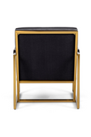 Gray Velvet Lounge Chair | OROA Modern Anton | Oroatrade.com