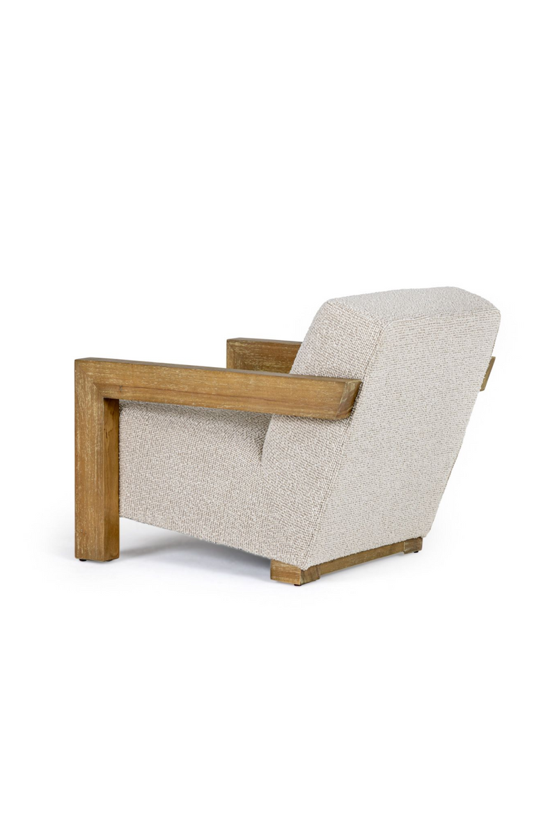 Wood-Framed Beige Accent Chair | OROA Modern Dalhart | Oroatrade.com