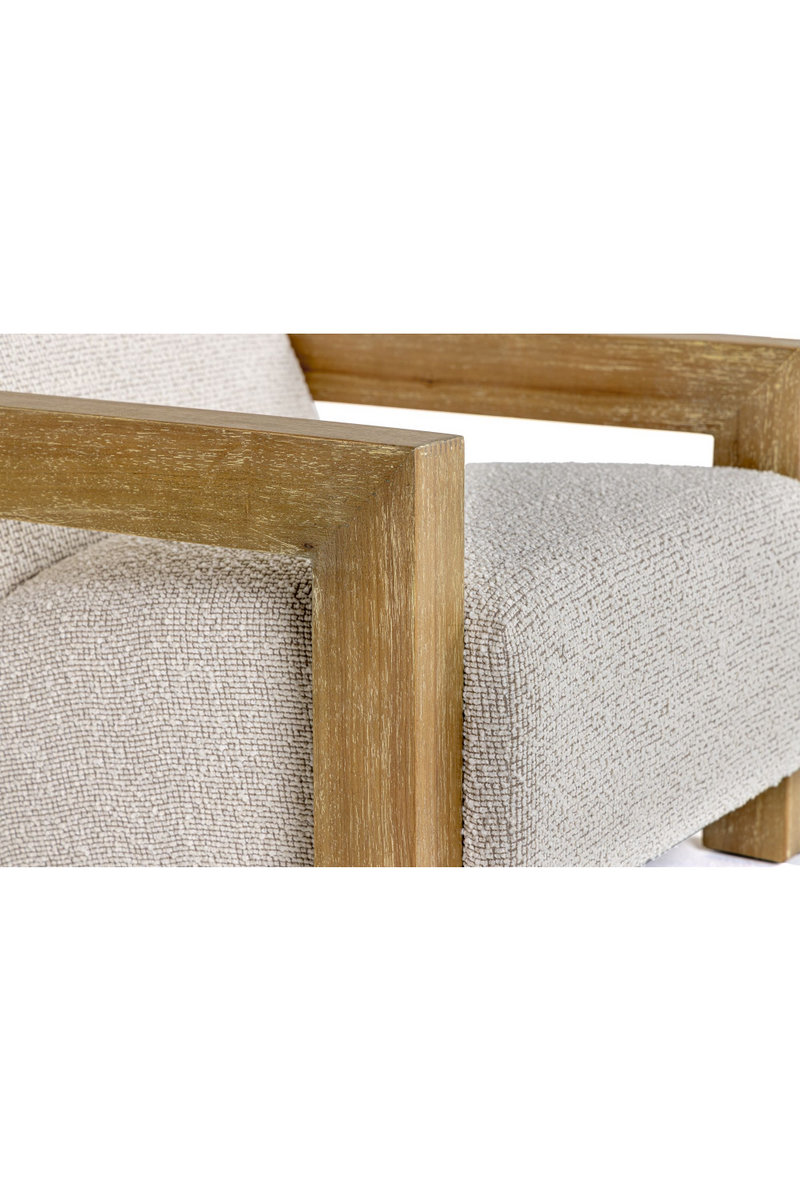 Wood-Framed Beige Accent Chair | OROA Modern Dalhart | Oroatrade.com